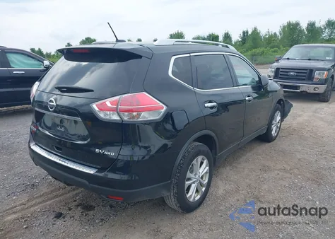 2016 Nissan Rogue Sv из США, поврежденный, VIN KNMAT2MV6GP625372